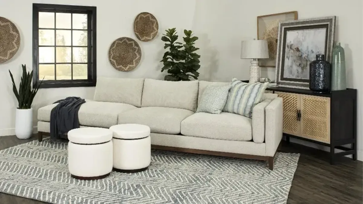 Kelsey Dove Beige 2 Piece Sectional