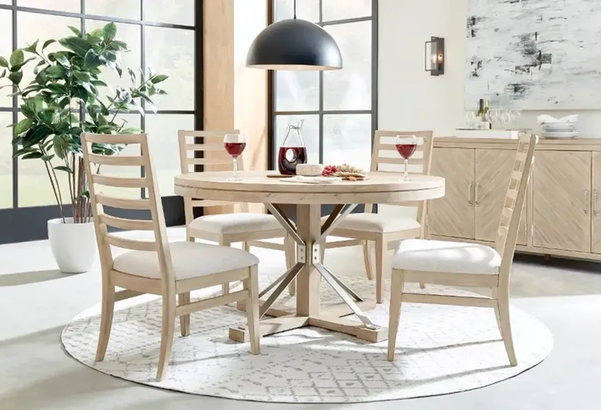 Morgan Acacia Wood Round Dining Table