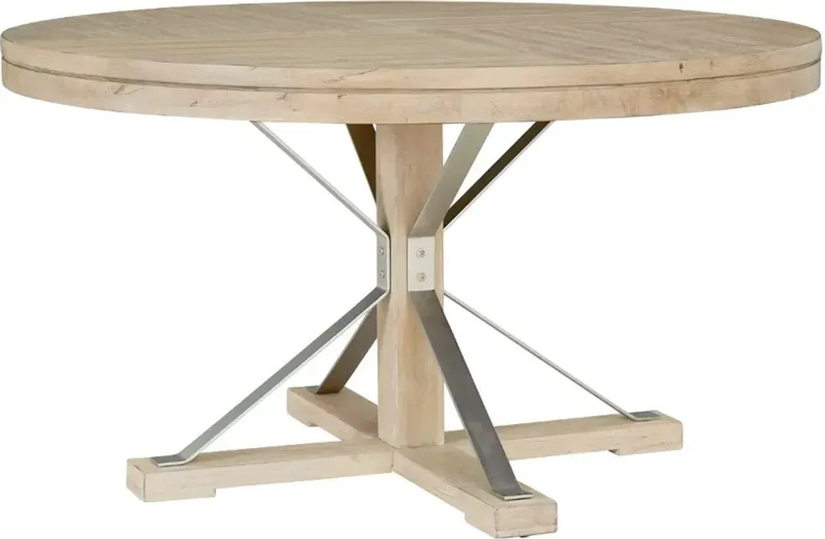 Morgan Acacia Wood Round Dining Table