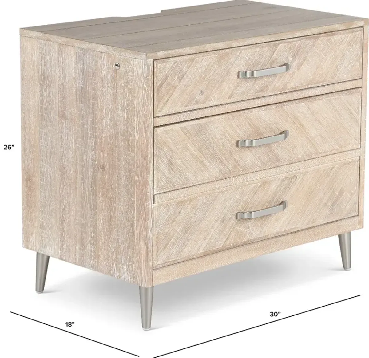 Morgan Acacia Wood Nightstand