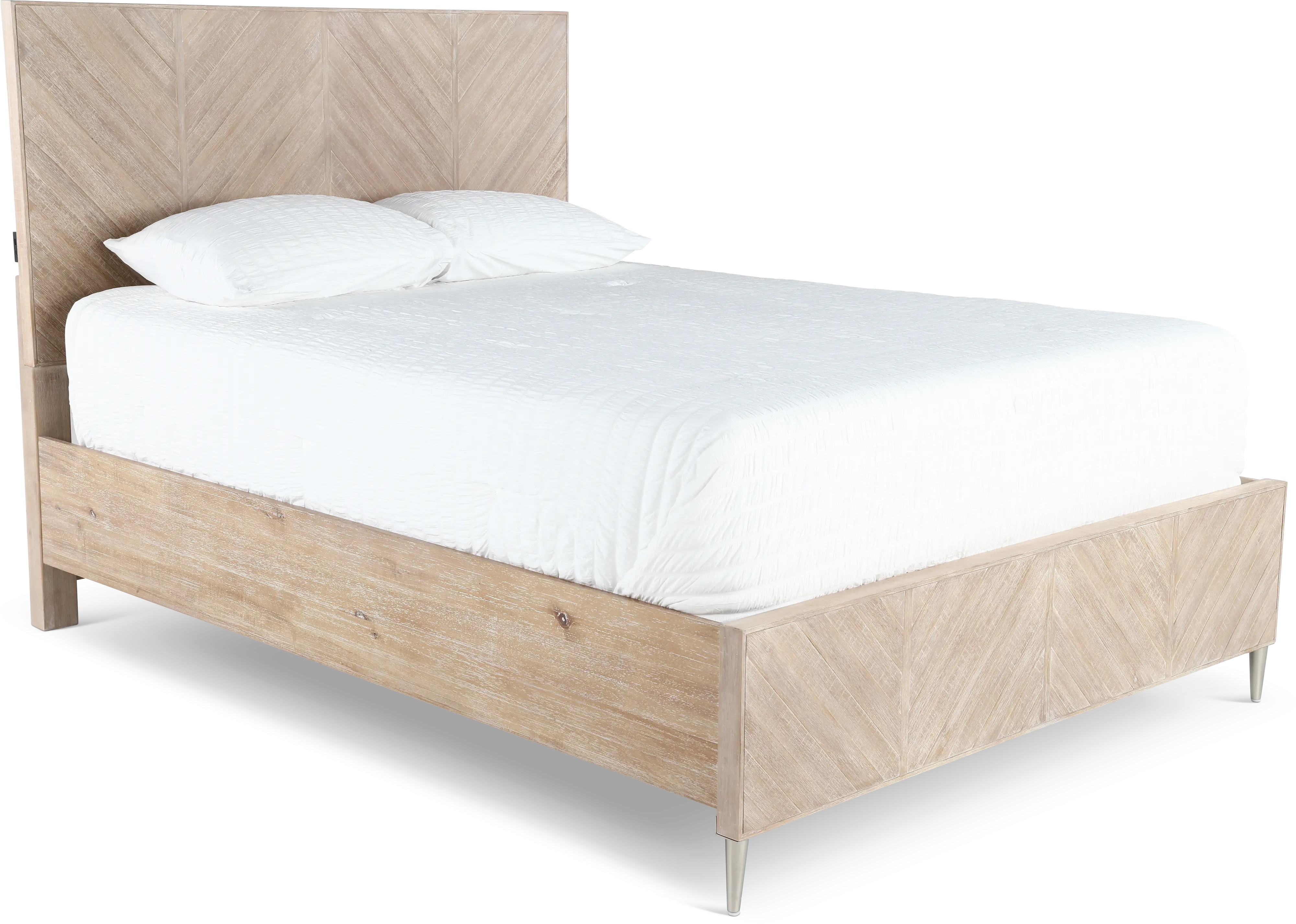 Morgan Acacia Wood Queen Bed