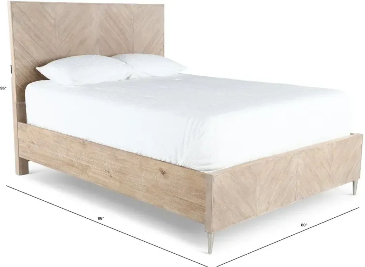 Morgan Acacia Wood King Bed