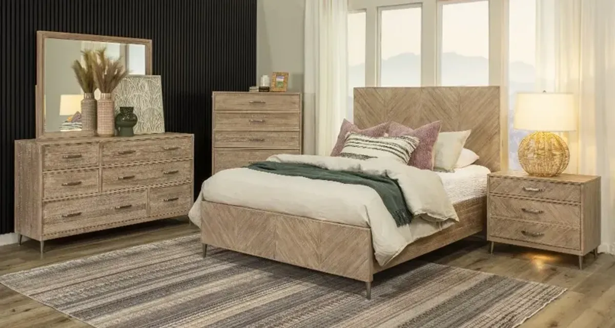 Morgan Acacia Wood King Bed