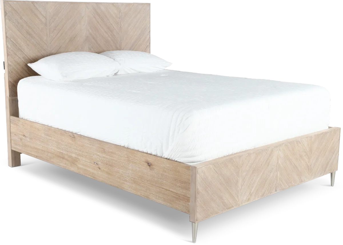 Morgan Acacia Wood King Bed