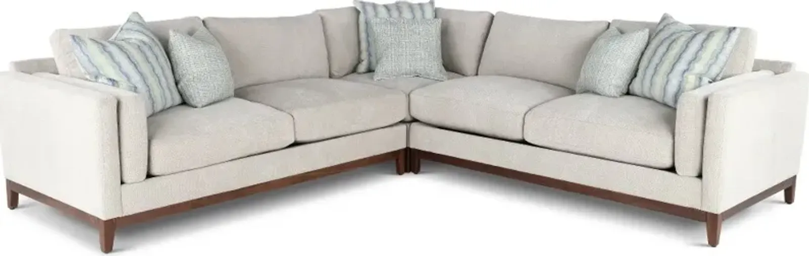 Kelsey Dove Beige 3 Piece Sectional