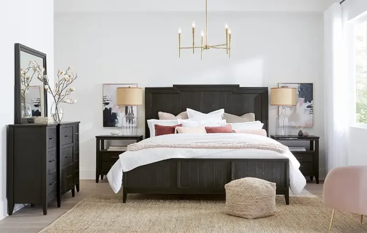 Callahan Black King Bed