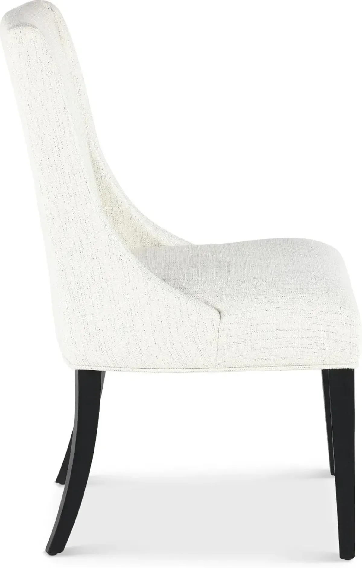 Callahan Black and Off-White Upholstered Dining Chair