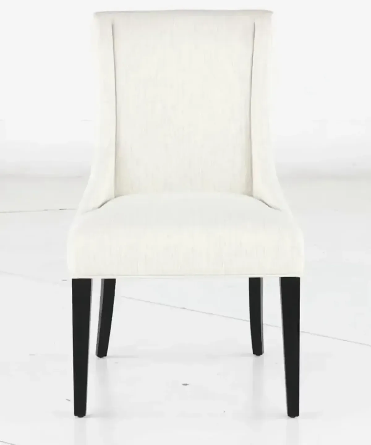 Callahan Black and Off-White Upholstered Dining Chair