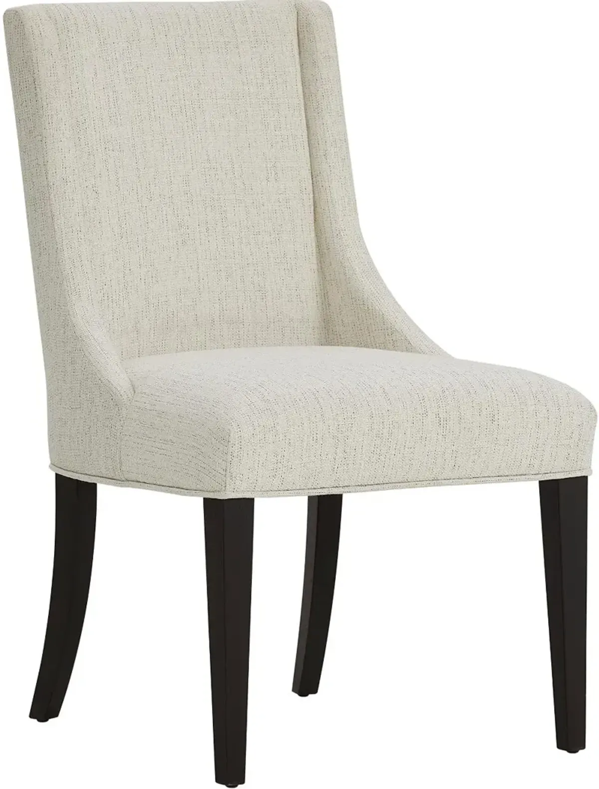 Callahan Black and Off-White Upholstered Dining Chair