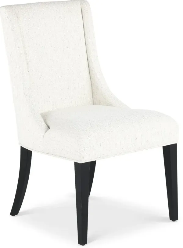 Callahan Black and Off-White Upholstered Dining Chair