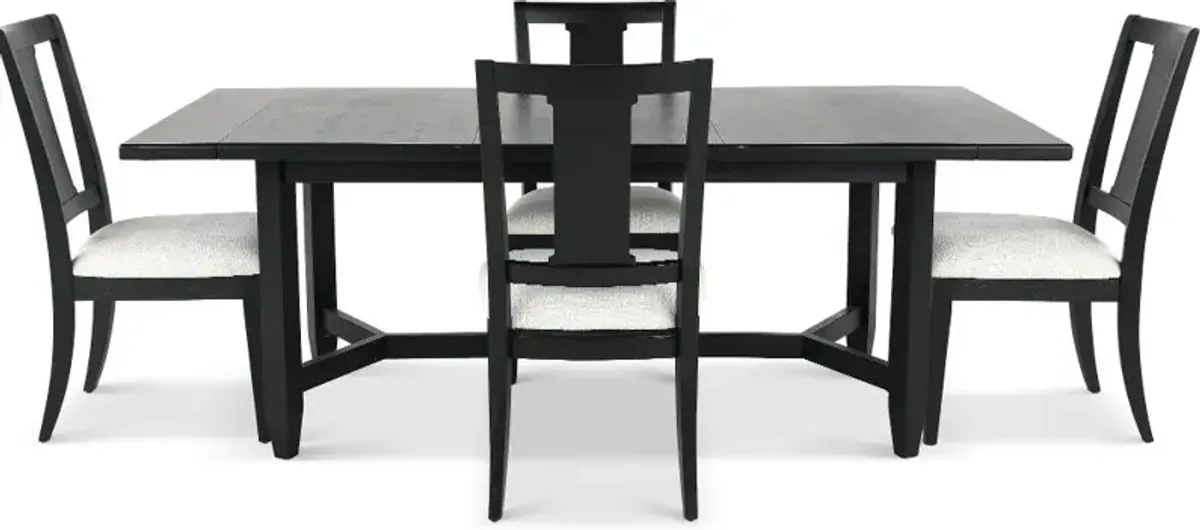 Callahan Black 5 Piece Dining Set