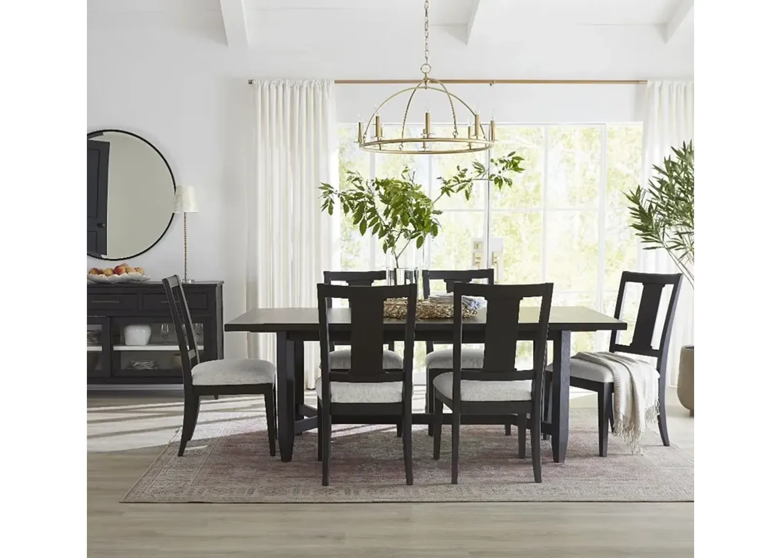 Callahan Black 5 Piece Dining Set