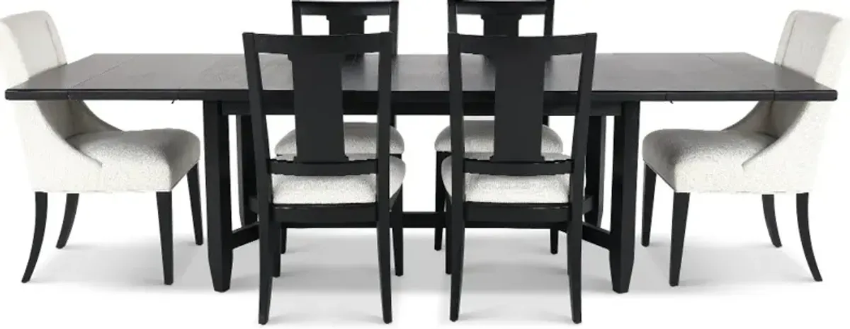 Callahan Black 7 Piece Dining Set