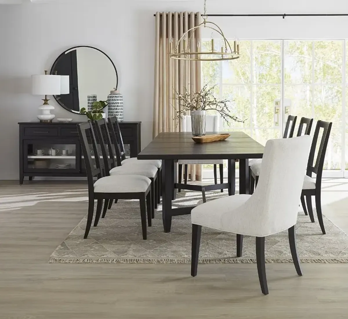 Callahan Black 7 Piece Dining Set