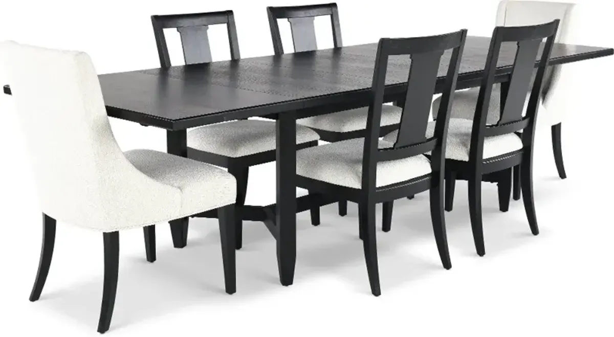 Callahan Black 7 Piece Dining Set