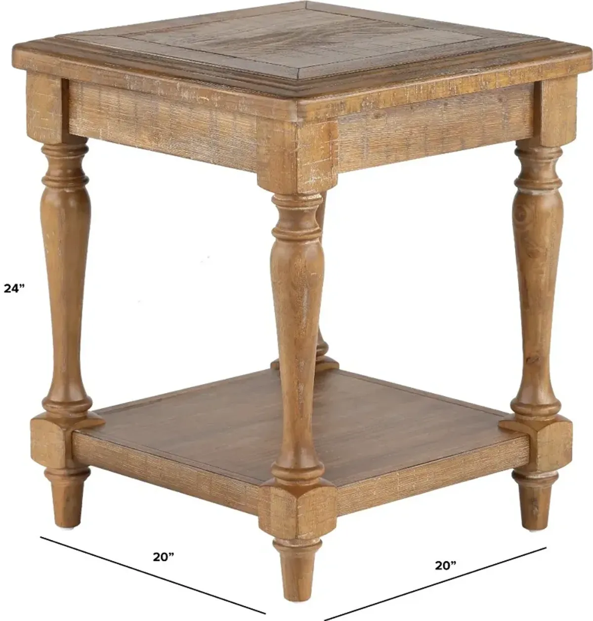 Augusta Brown End Table