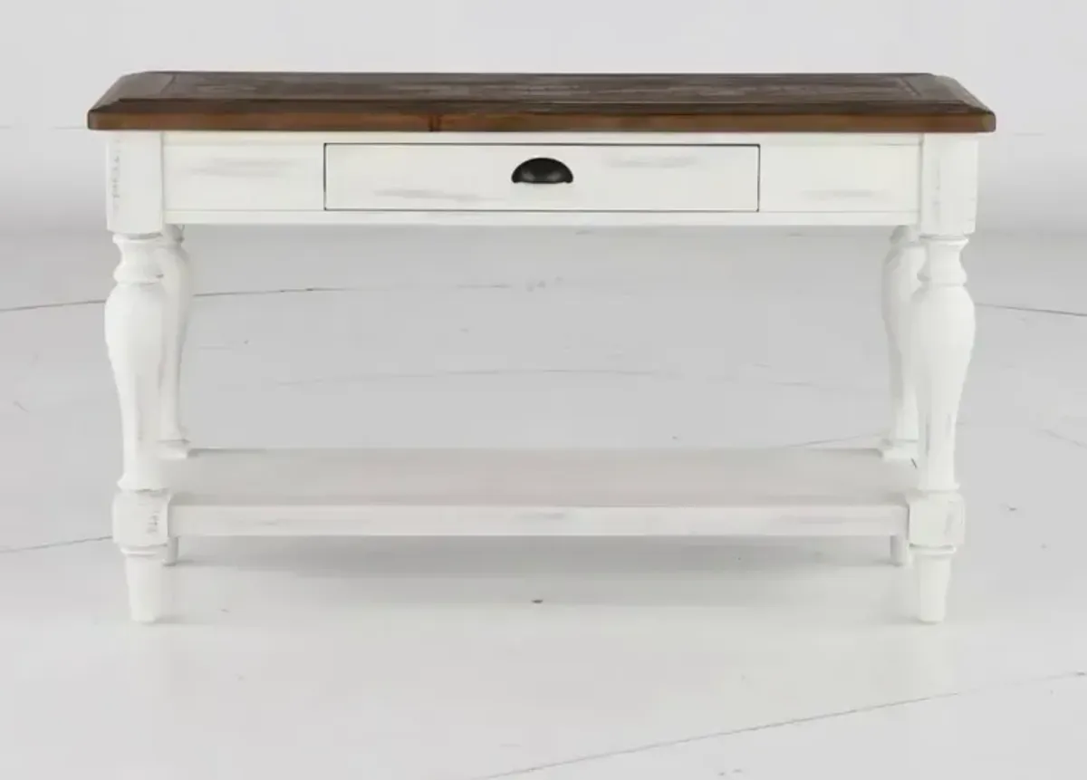 Augusta White Sofa Table