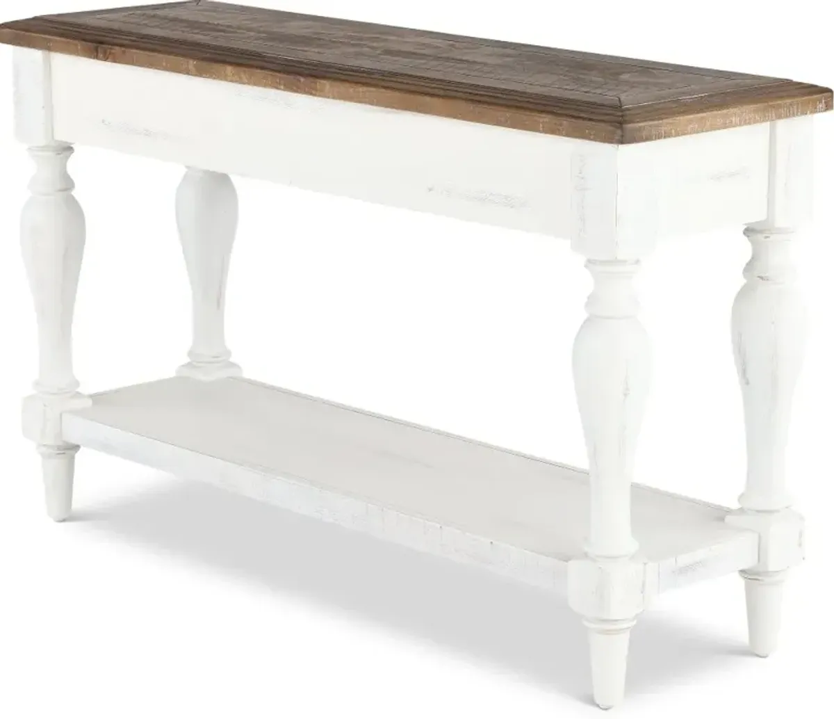 Augusta White Sofa Table