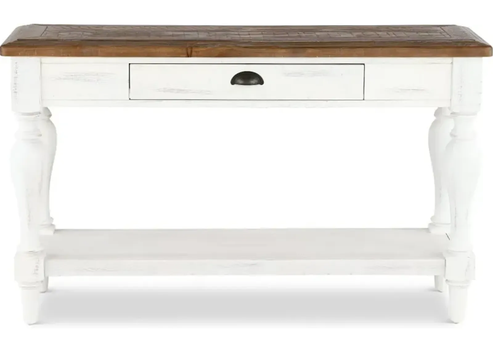 Augusta White Sofa Table