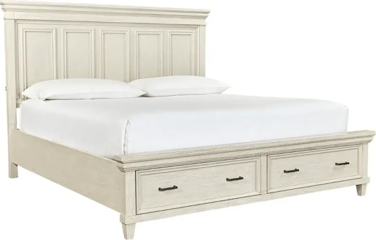 Carmen Ivory King Storage Bed