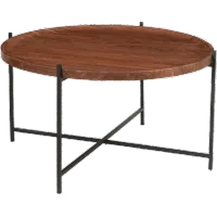 Huntly Round Brown Coffee Table