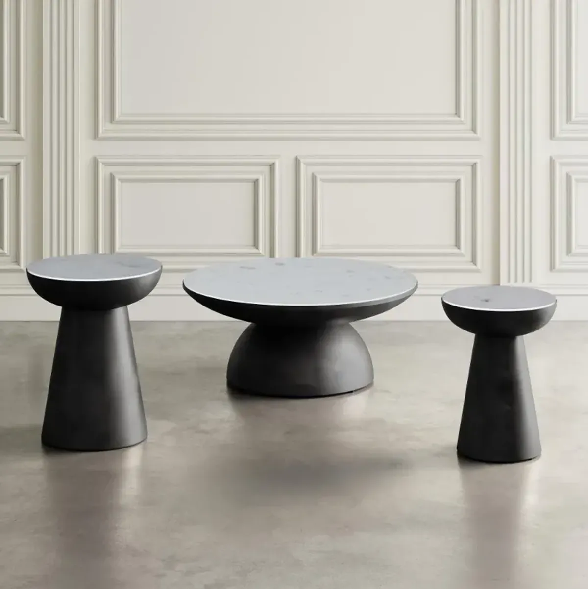 Circularity Black and White Coffee Table