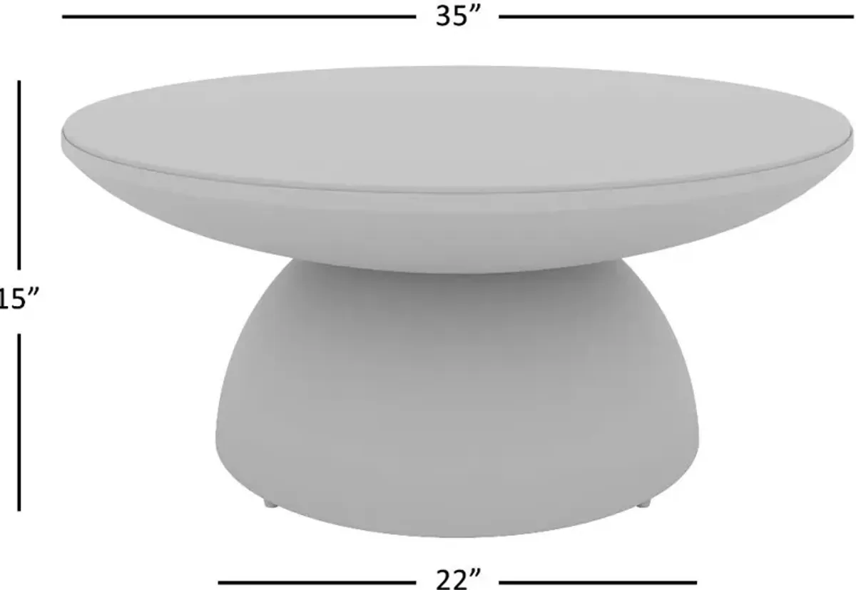 Circularity Black and White Coffee Table