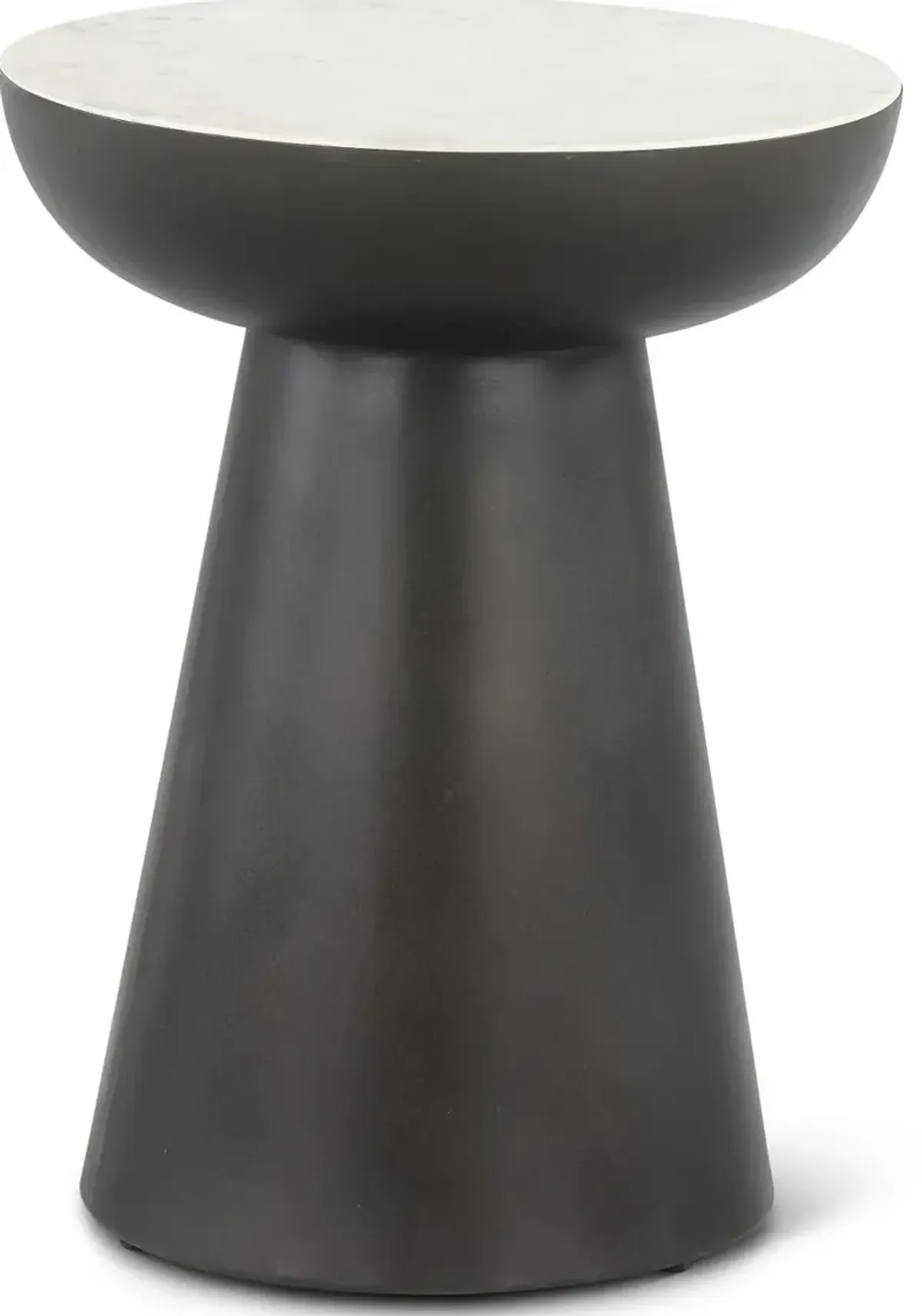 Circularity Black and White End Table