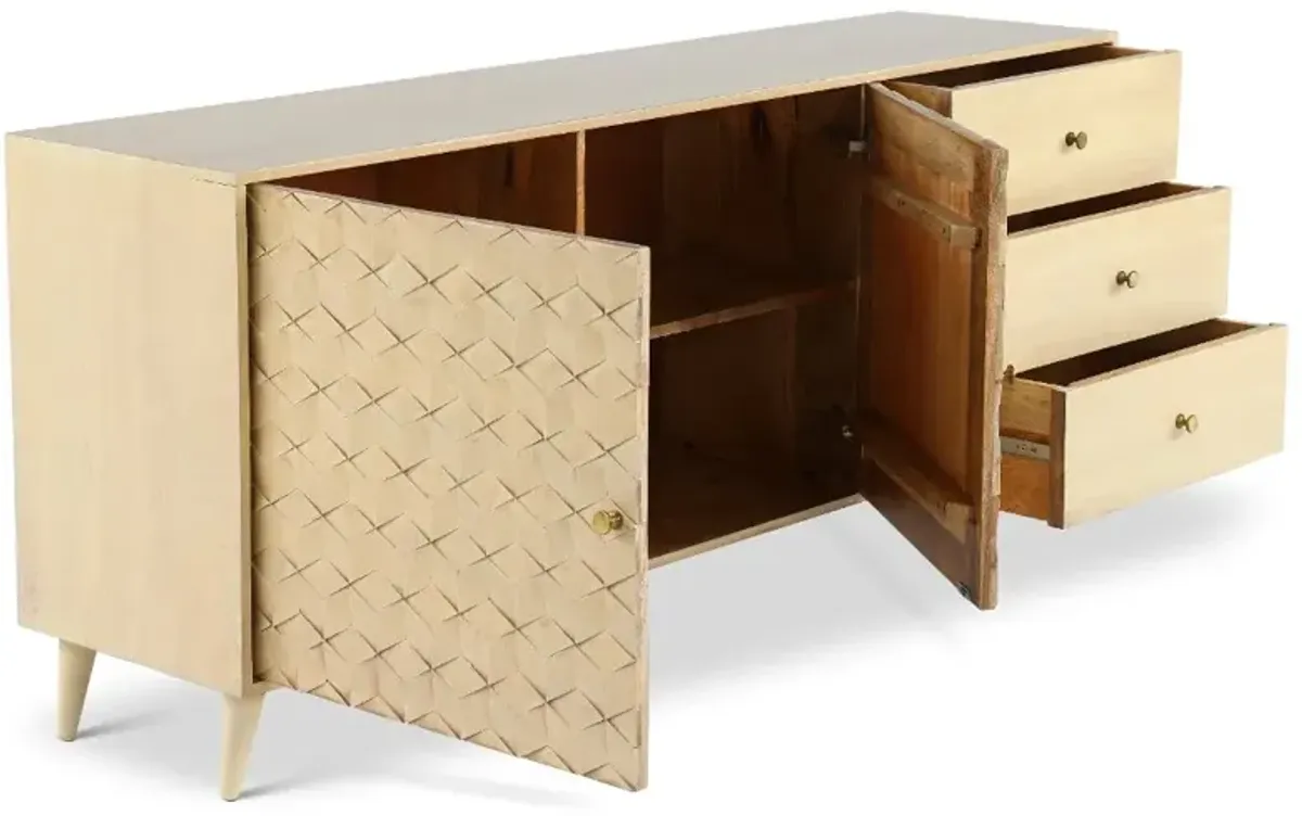 Maja Light Natural Drawer and Door Cabinet