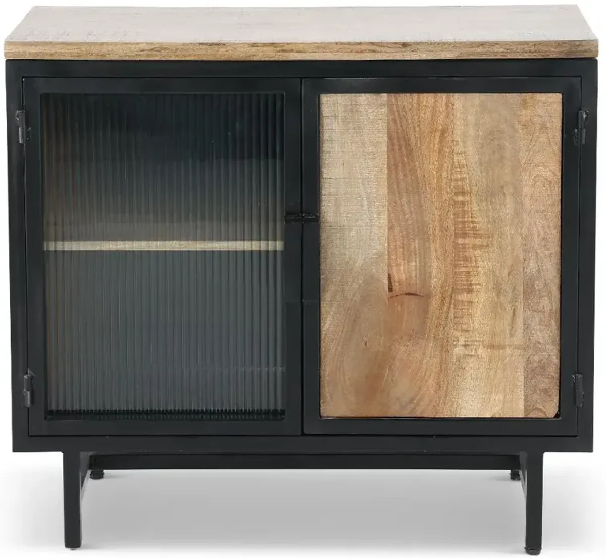 Bartram Natural and Black Cabinet