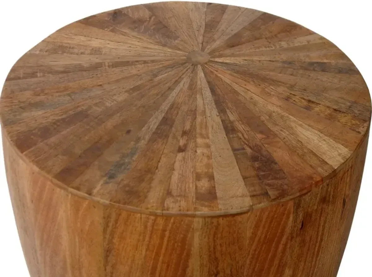 Cayley Natural Mango Wood End Table