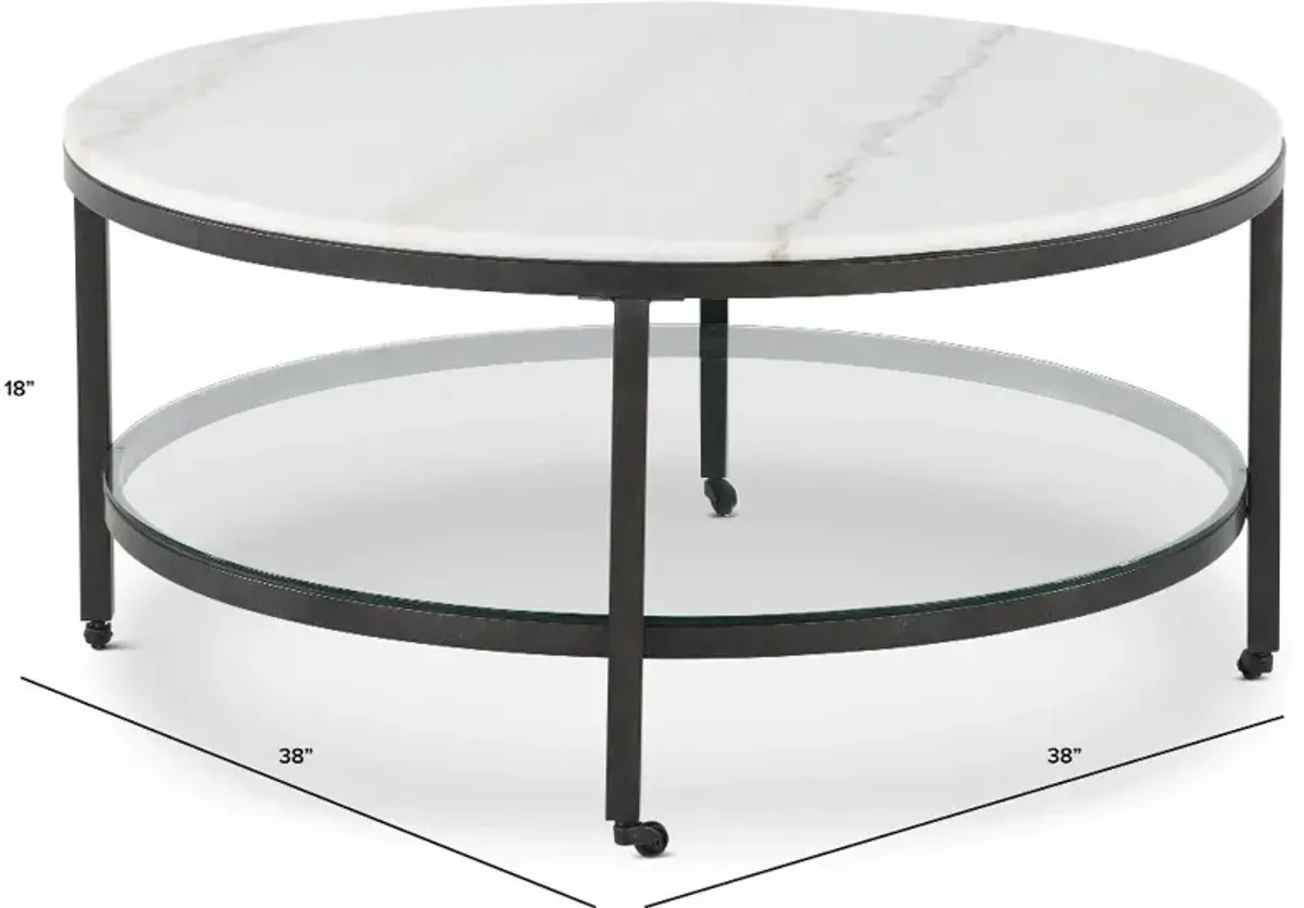 Whitman Marble Coffee Table