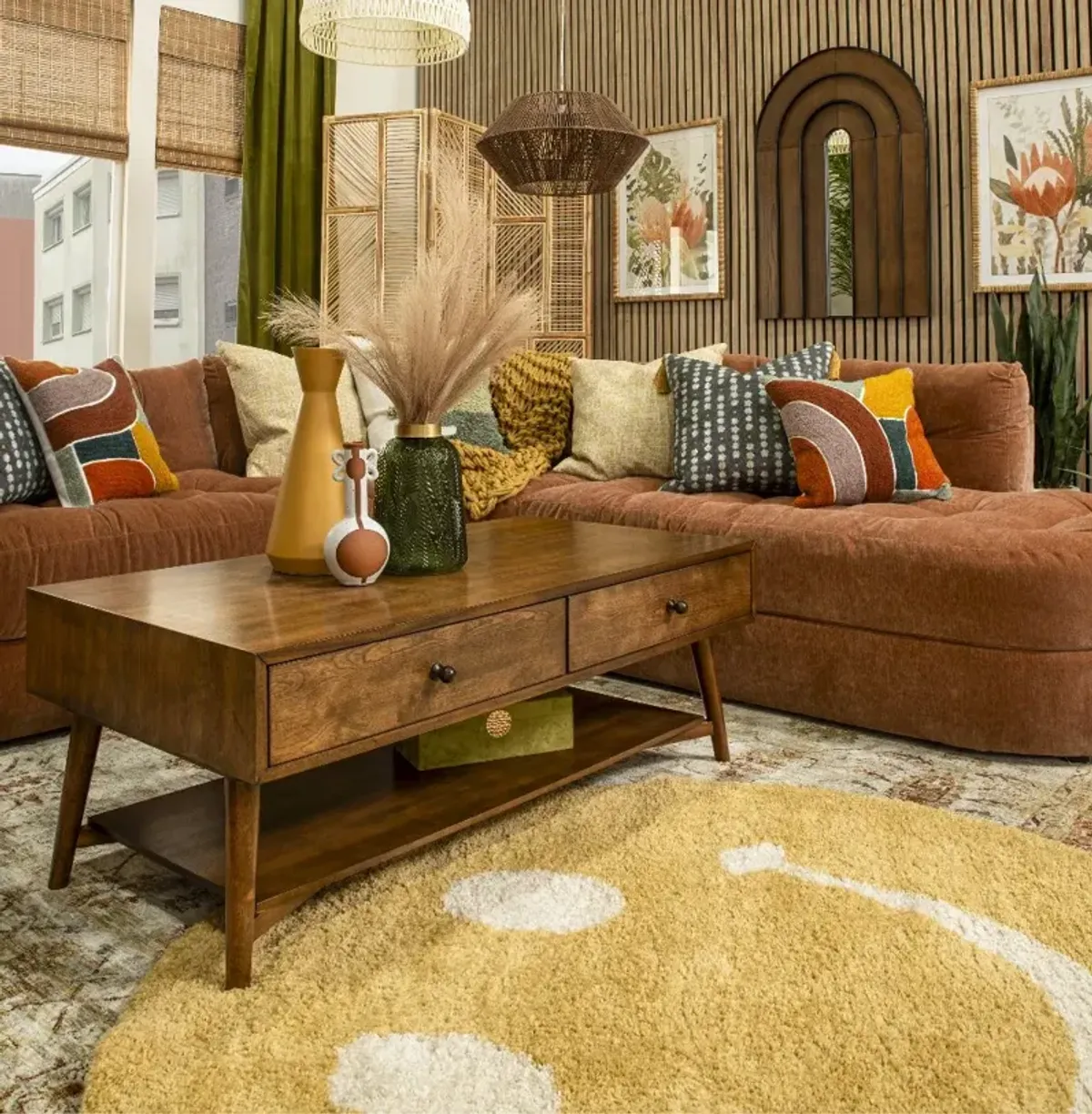 Robin Cinnamon Brown Coffee Table