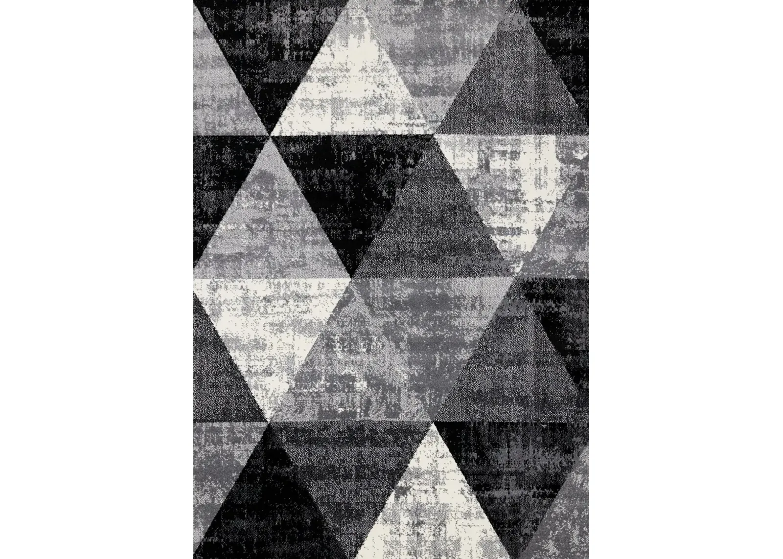 Century Black, White & Gray 4 x 6 Geometric Area Rug