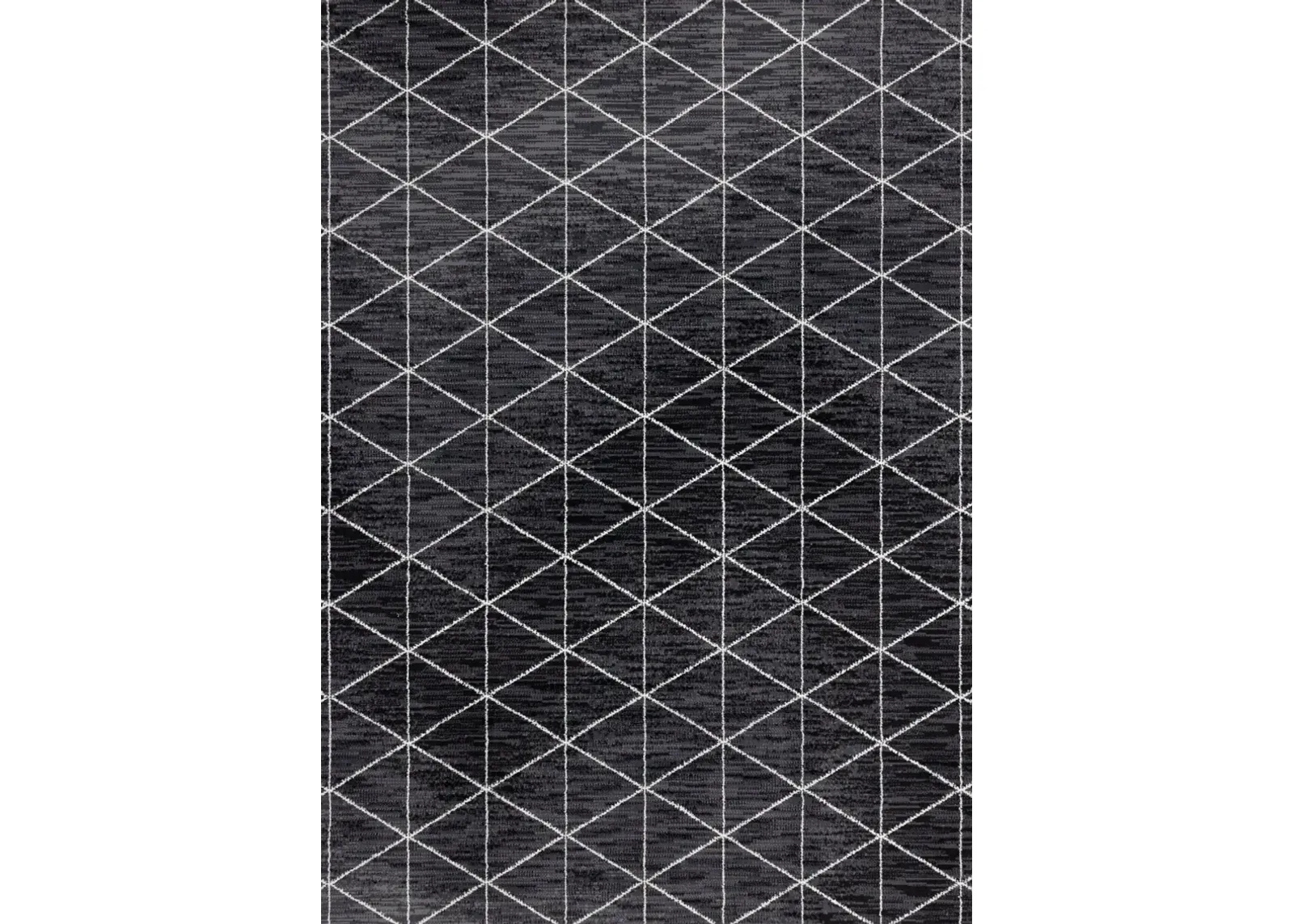 Faira Grey & Cream Geometric 5 x 8 Area Rug