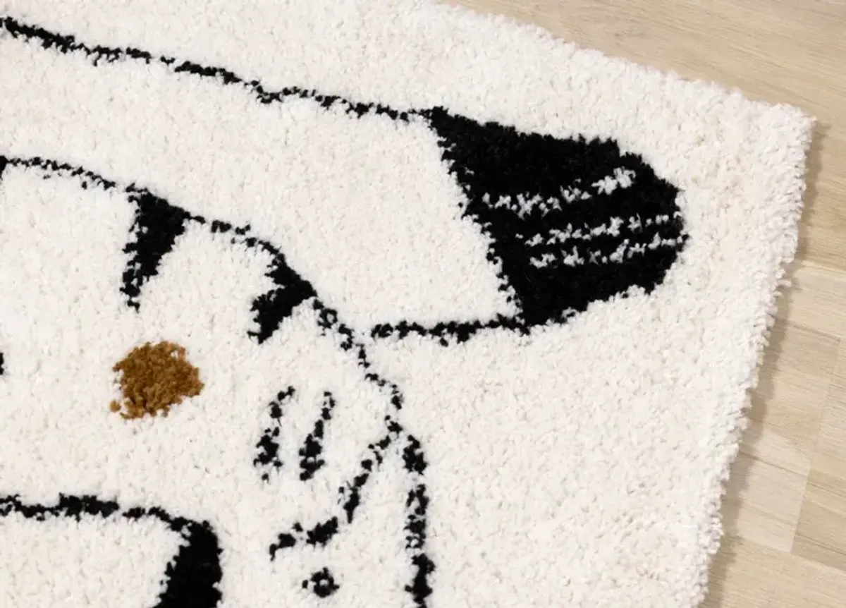 Kids 5 x 8 Cream & Black Tiger Rug