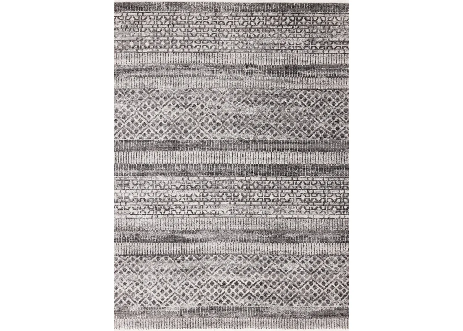 Evora Gray Striped 5 x 8 Area Rug