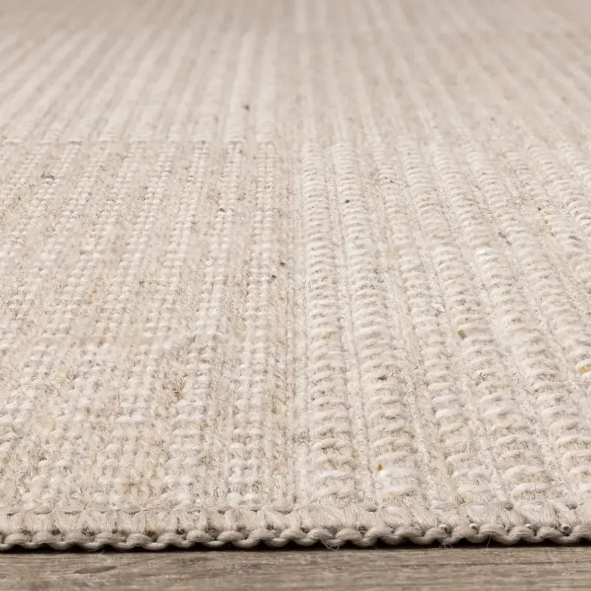 Peak Beige Wool 5 x 8 Area Rug