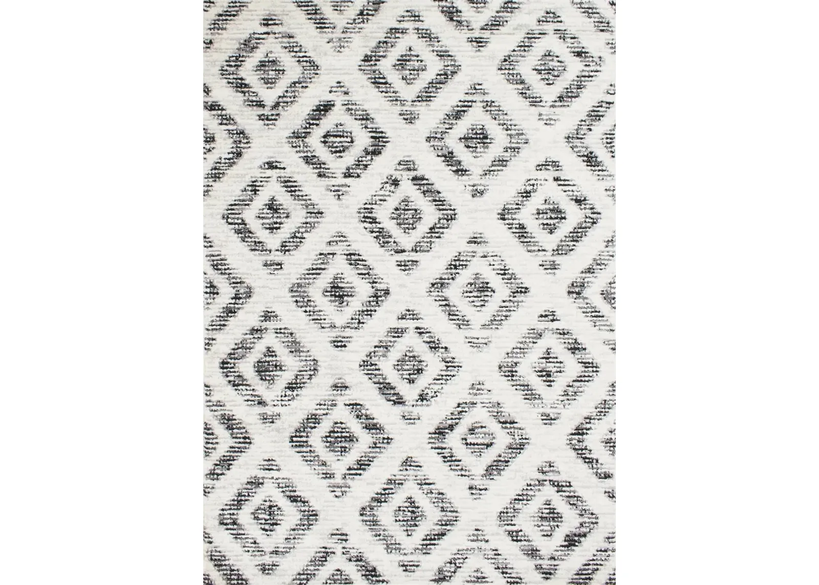 Merit Grey 5 x 8 Diamond Pattern Area Rug