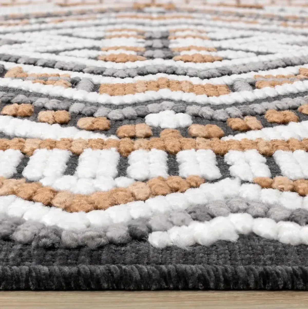 Lawson Gray & Orange Southwest 5 x 8 Area Rug