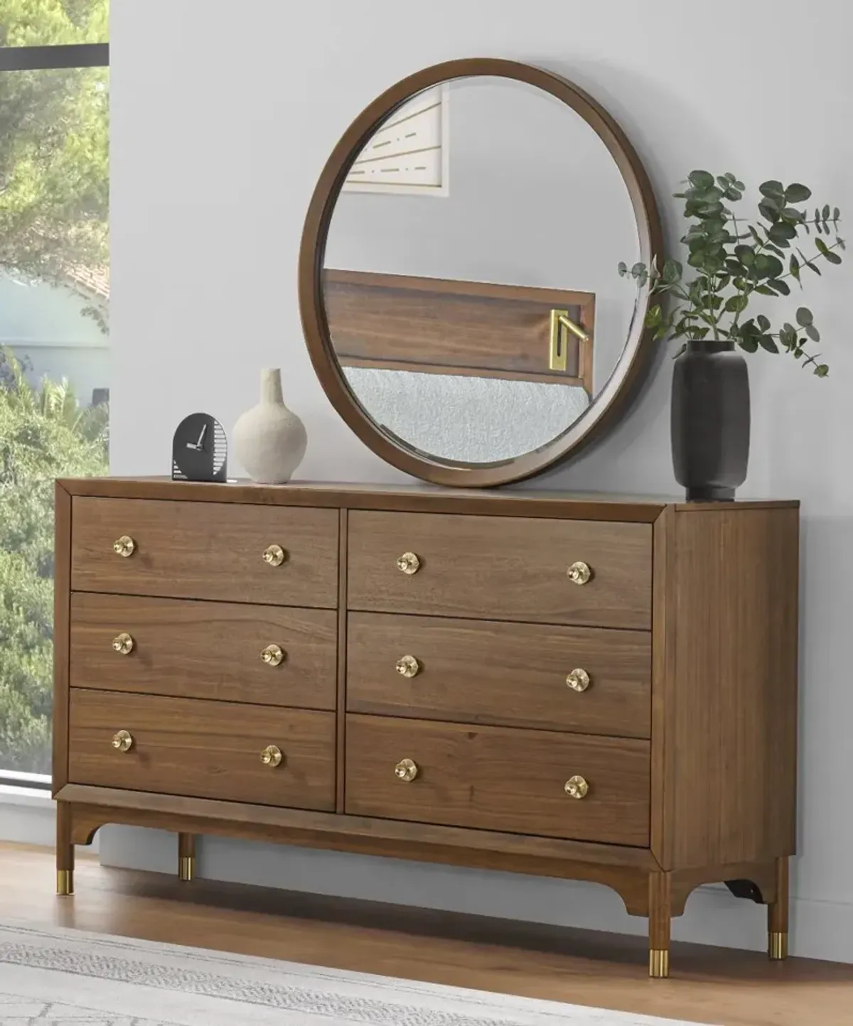 Margo Walnut Brown Dresser