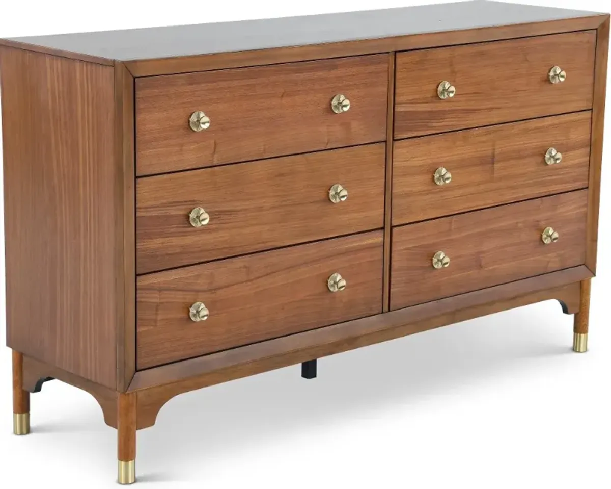 Margo Walnut Brown Dresser