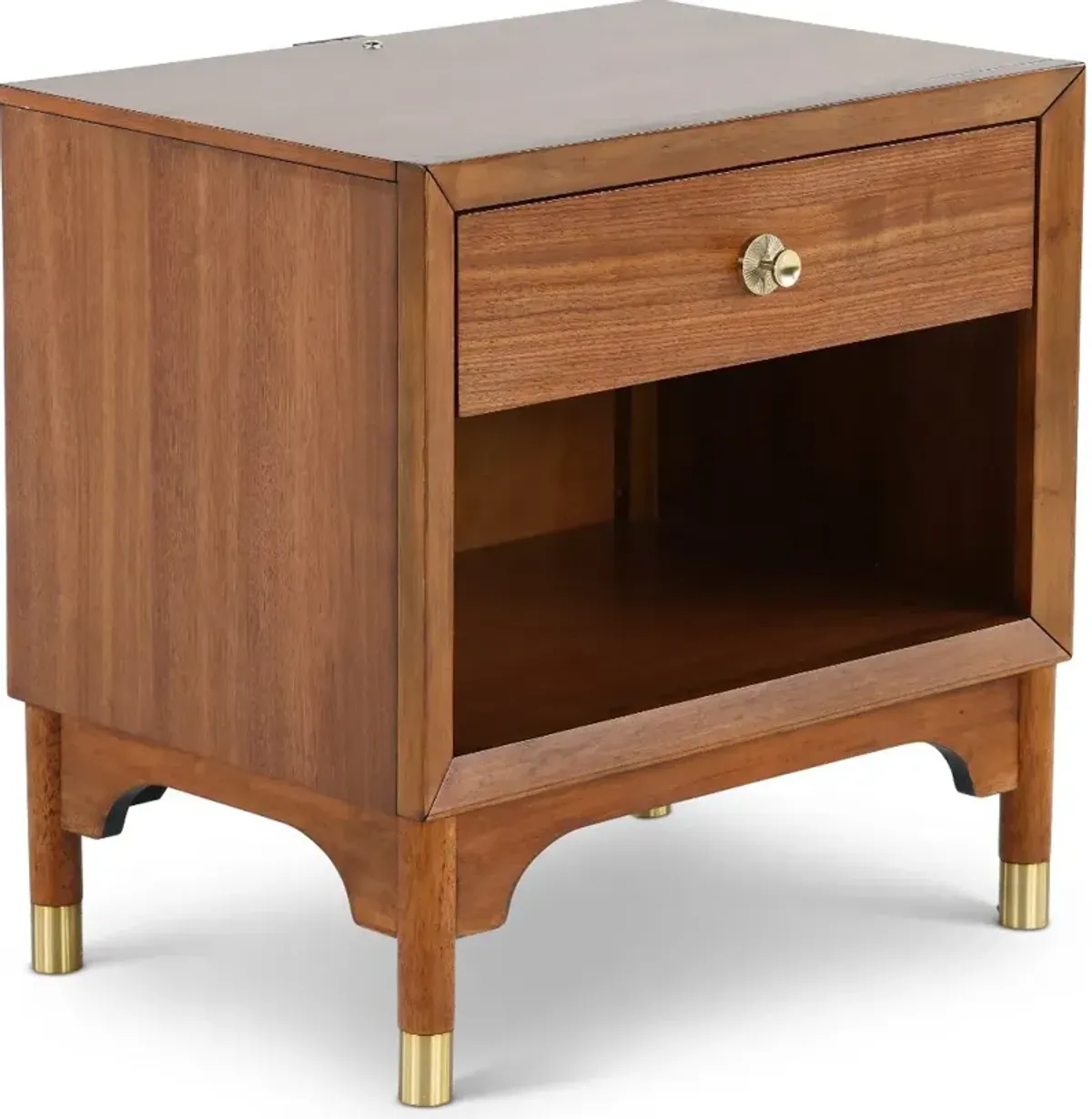 Margo Walnut Brown Nightstand