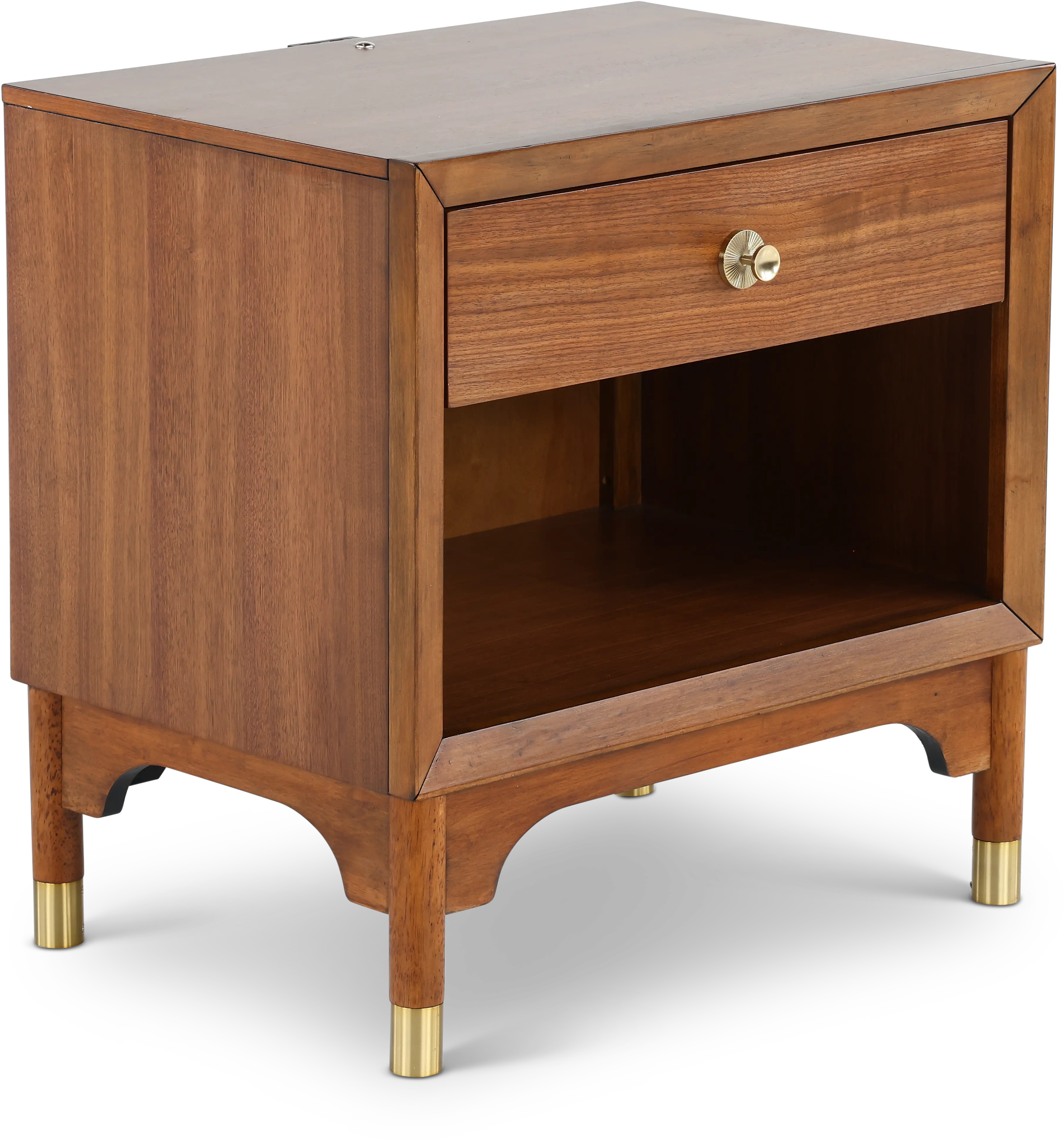 Margo Walnut Brown Nightstand