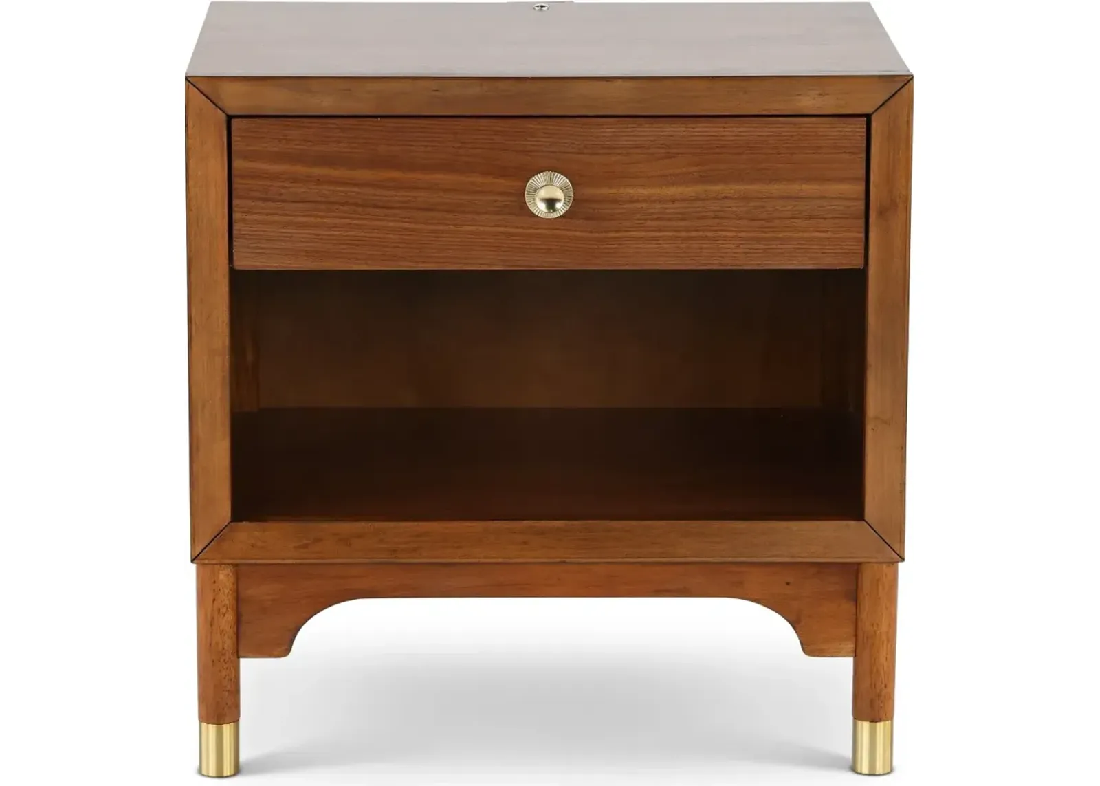 Margo Walnut Brown Nightstand