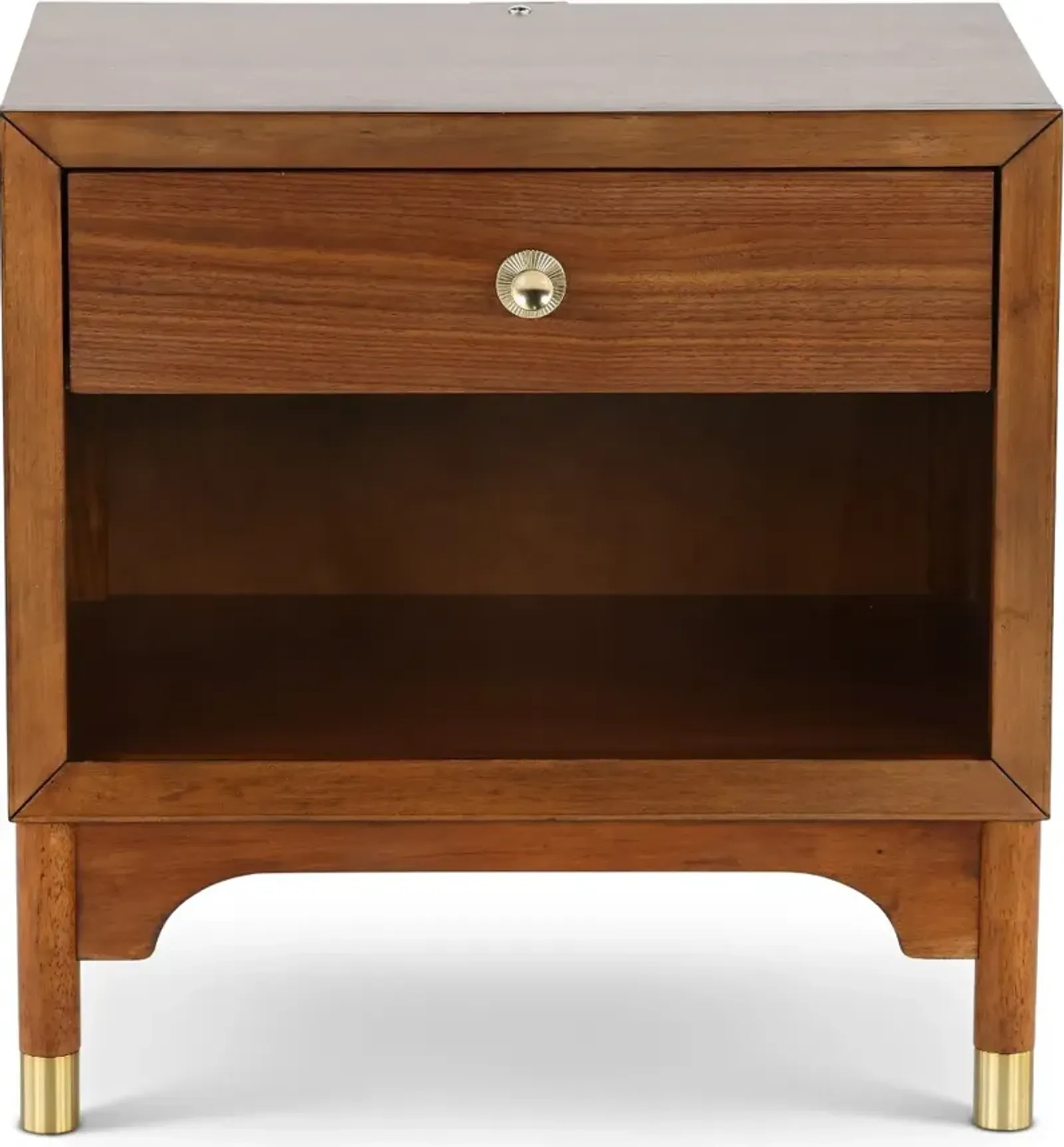 Margo Walnut Brown Nightstand