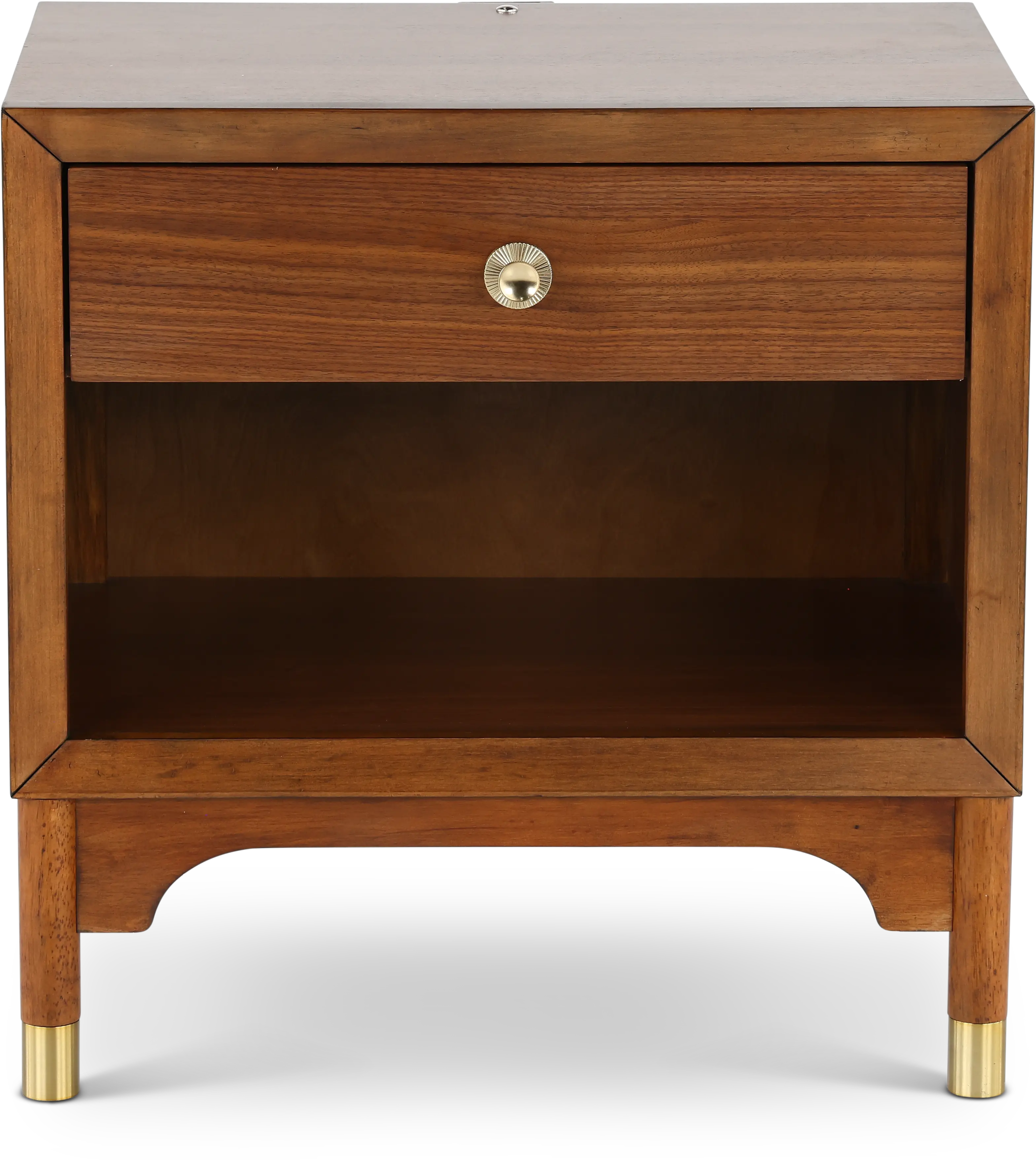 Margo Walnut Brown Nightstand