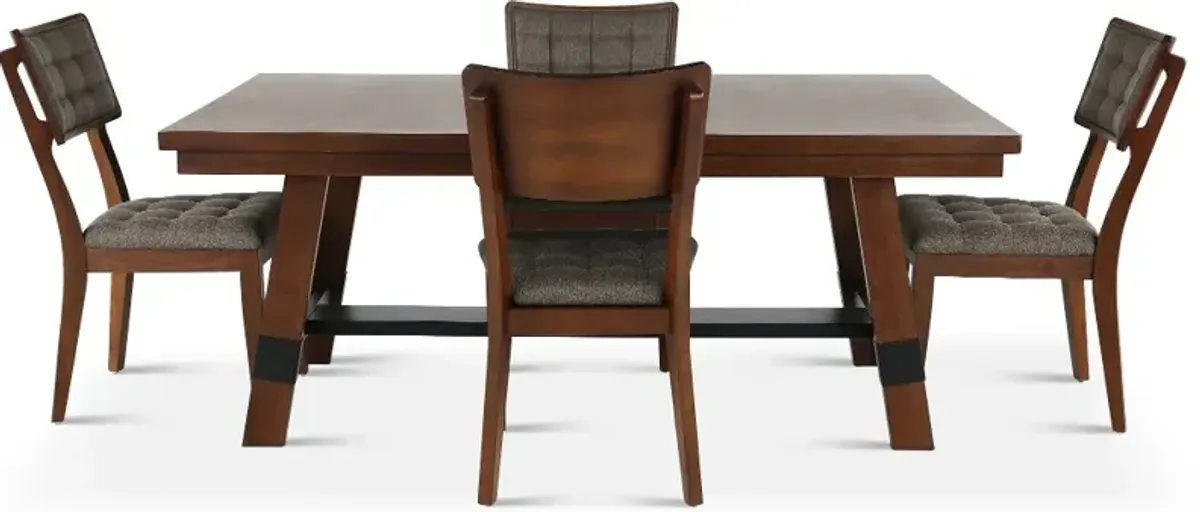 Nordic Brown 5 Piece Dining Set