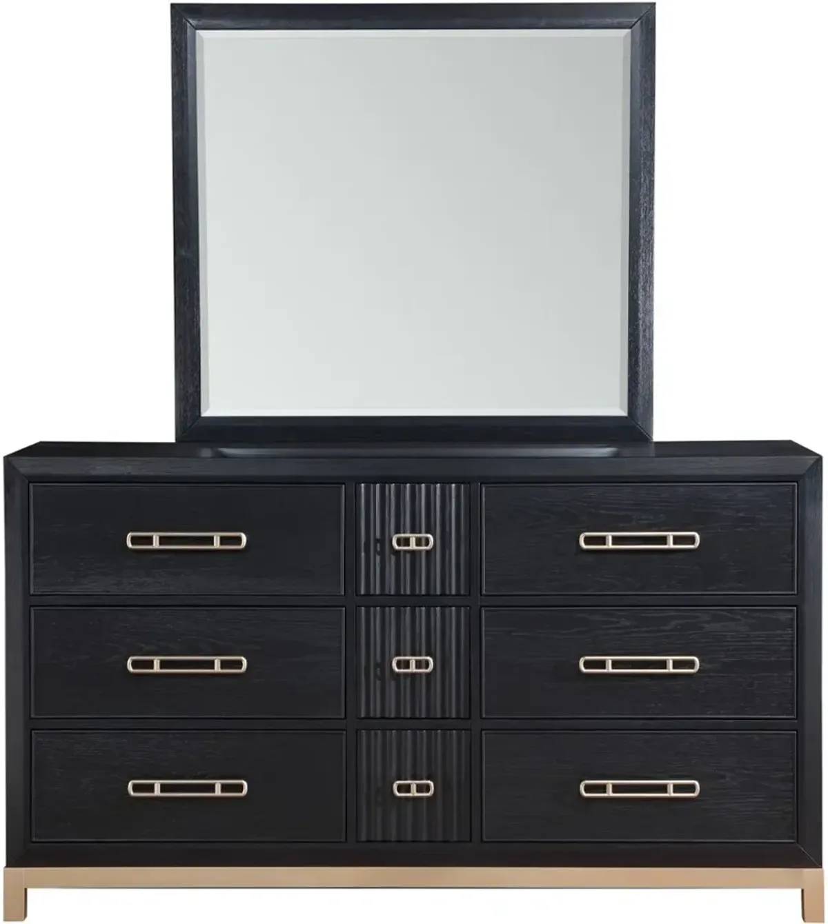 Charlotte Black and Gold Dresser