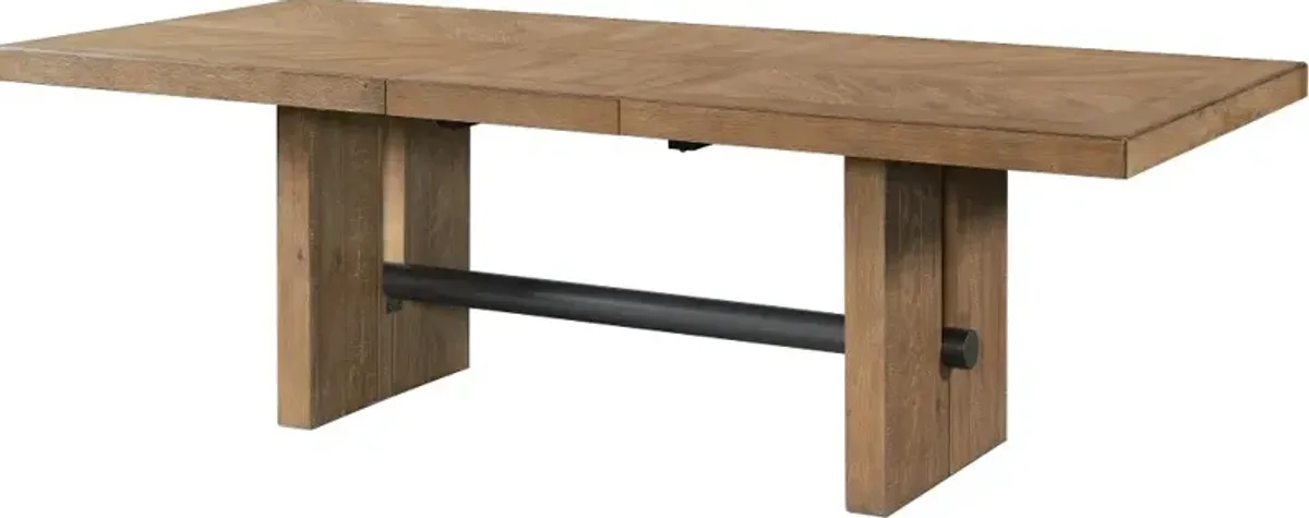 Loft Harbor Weathered Oak Dining Table